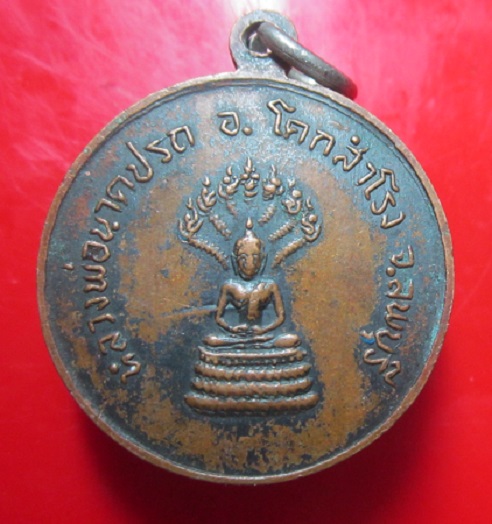 เหรียญพระครูประสงค์ วัดเขาจระเข้ อ.โคกสำโรง จ.ลพบุรี