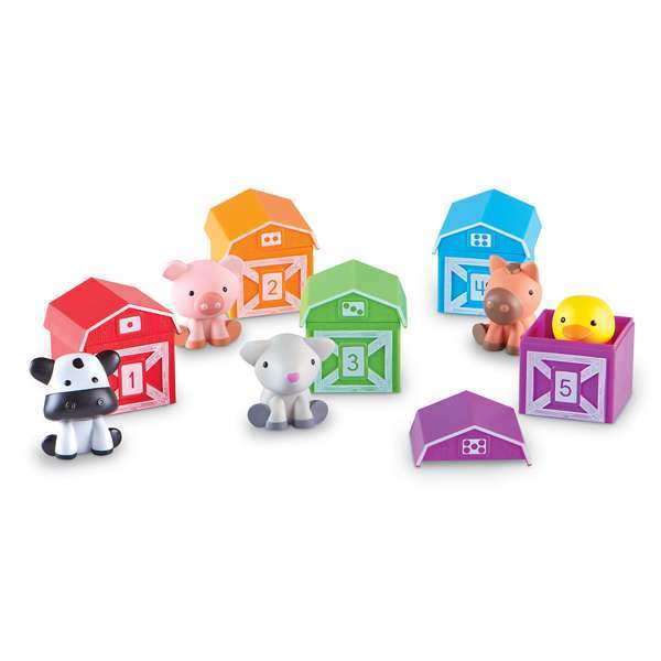 จ๊ะเอ๋! ฟาร์มสัตว์น่ารู้ เรียนรู้สีสัน และการนับจำนวน,ของเล่นเสริมพัฒนาการ, ของเล่นเด็กอนุบาล, สื่อการสอนเด็กอนุบาล พร้อมส่ง