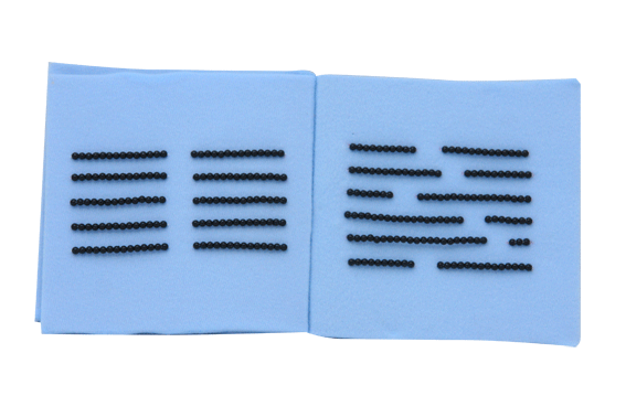หนังสือผ้า Pre-Braille เล่ม 2 , ของเล่นเสริมพัฒนาการ, ของเล่น,สื่อการสอนปฐมวัย
