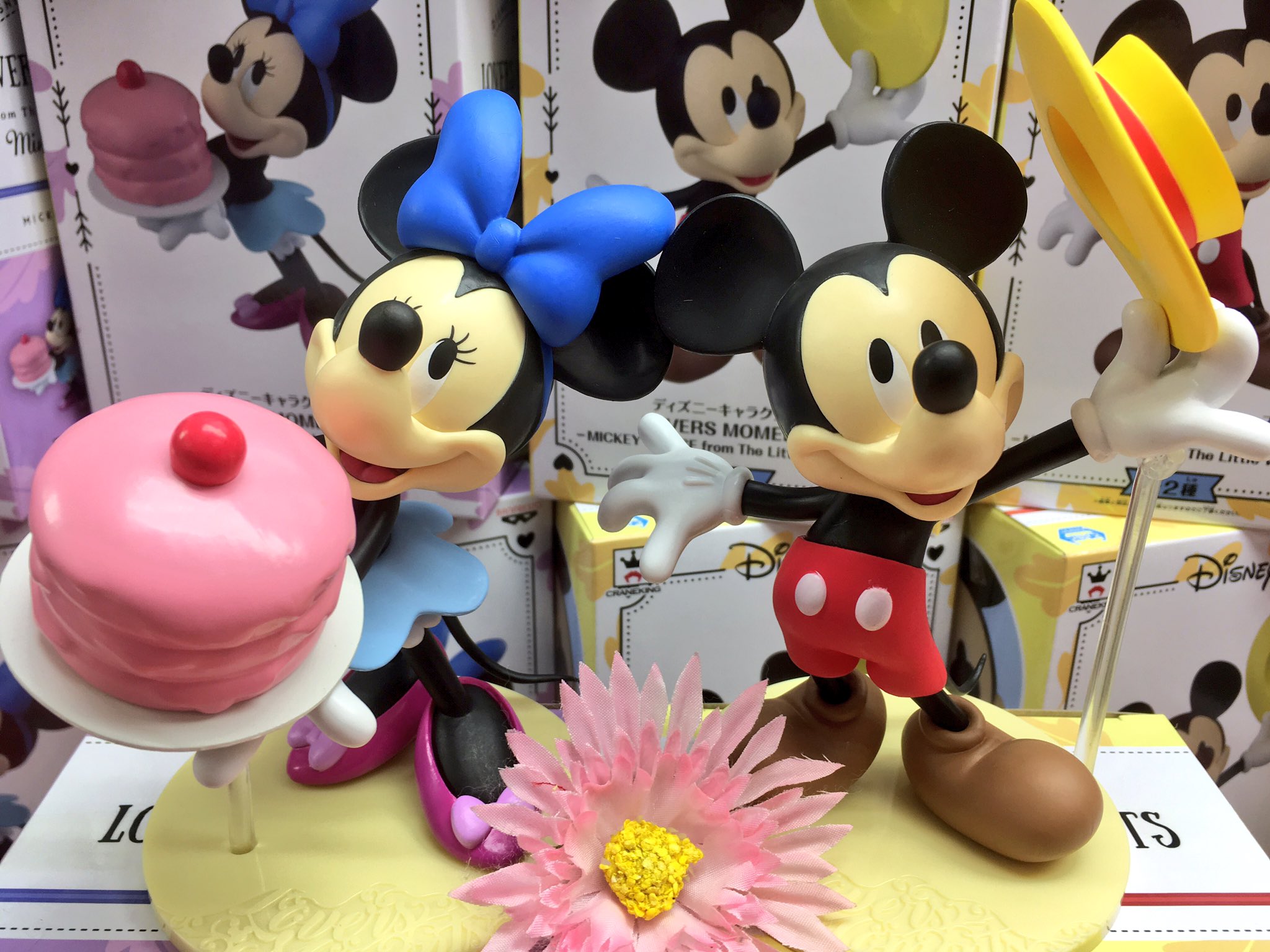 Mickey & Minnie Mouse The Little Whirlwind ของแท้ JP - Lovers Moments Banpresto [โมเดล Disney] (2 ตัว)