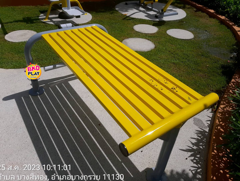 เครื่องออกกำลังกาย กลางแจ้ง ชุดอุปกรณ์ บริหารขา เข่า ลานกีฬา อเนกประสงค์ สนามกีฬา ขนาด 80 x 130 x 55 ซม.