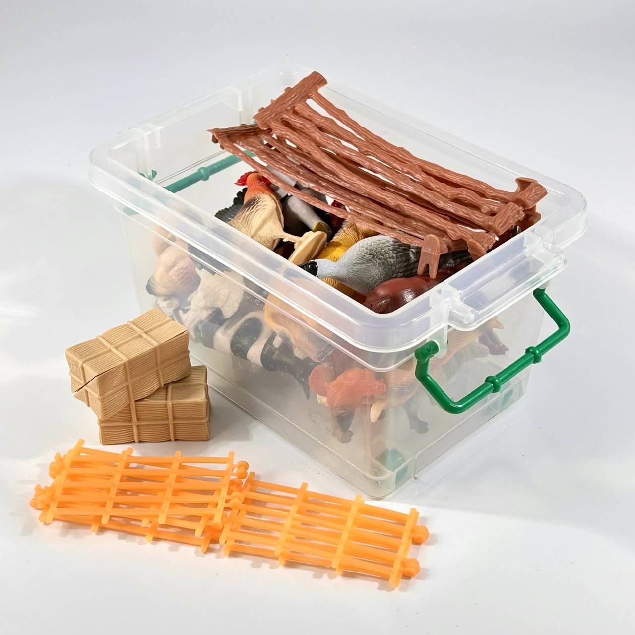 โมเดลฟาร์มสัตว์, ของเล่นสัตว์เลี้ยง, สัตว์พลาสติก, สื่อการสอนปฐมวัย, ของเล่นเด็กอนุบาล, พร้อมส่ง