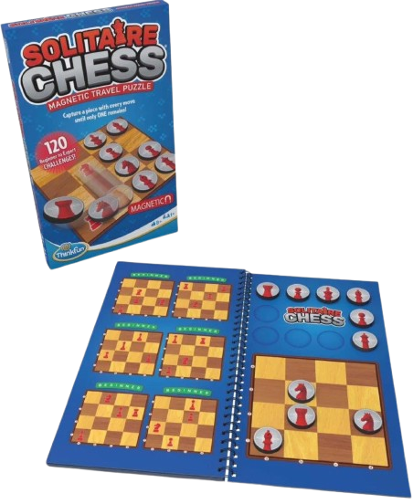 Scott Kim Solitaire Chess Magnetic Travel Puzzle