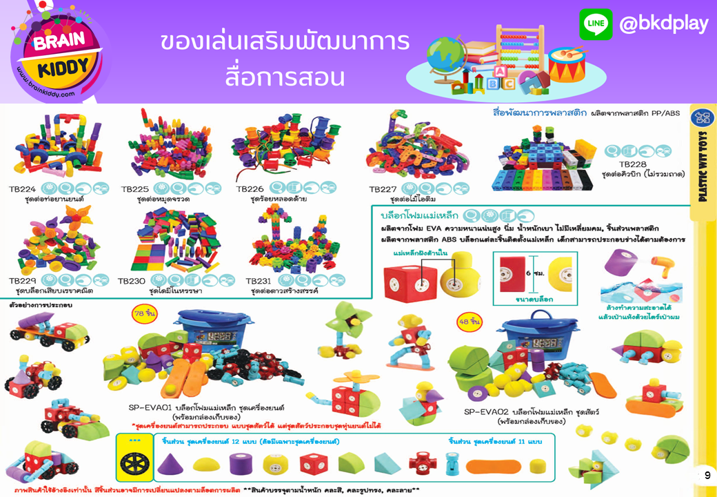 cattalog แคตตาล็อก ของเล่นเสริมทักษะ สื่อการสอน งานนำเข้า ของเล่นเสริมพัฒนาการ