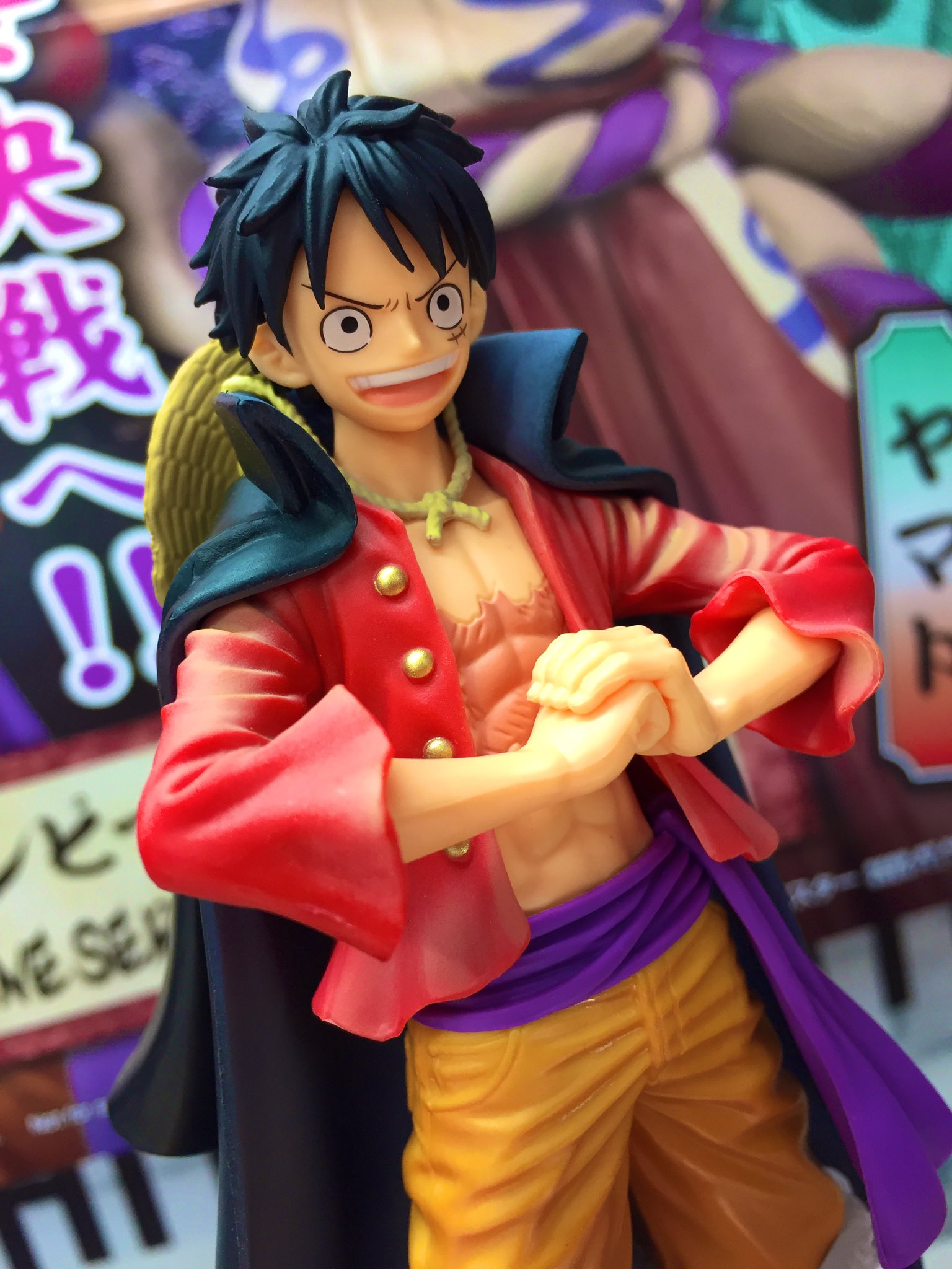 Luffy Wano ของแท้ JP แมวทอง - Grandline Men Banpresto [โมเดลวันพีช]