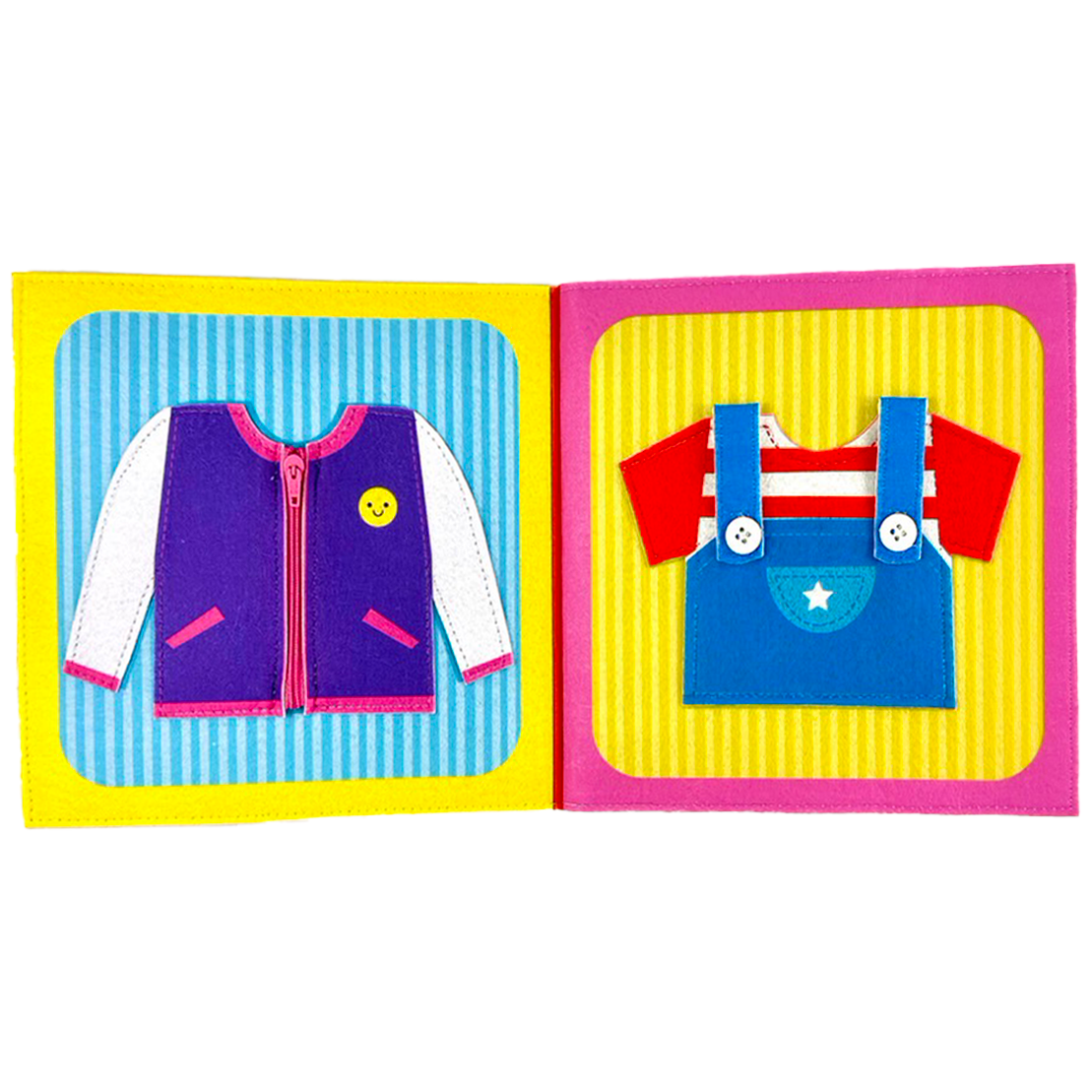 หนังสือผ้าฝึกแต่งตัว 6 แบบ ฝึกการแต่งกาย ของเล่นเสริมพัฒนาการ ,ของเล่นเสริมทักษะ,ของเล่นเด็ก, สื่อการสอนอนุบาล