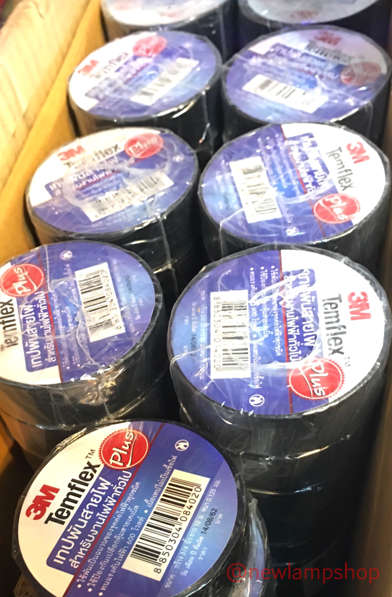 เทปพันสายไฟ / ผ้าเทป ยี่ห้อ 3 M รุ่น Temflex Plus ใช้พันจุดต่อฉนวนไฟฟ้าทุกชนิด และป้องกันเปลือกหุ้มสายไฟเคเบิ้ล