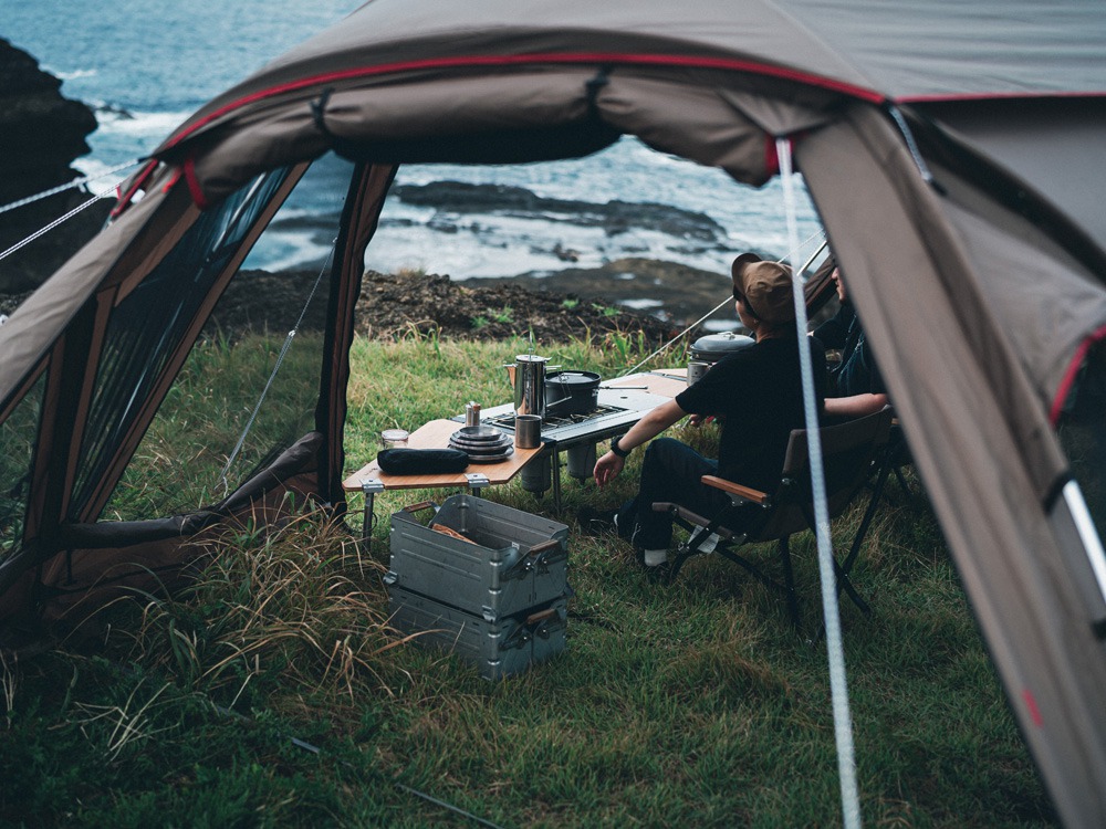 SnowPeak Bamboo IGT Table Right Open CK-219