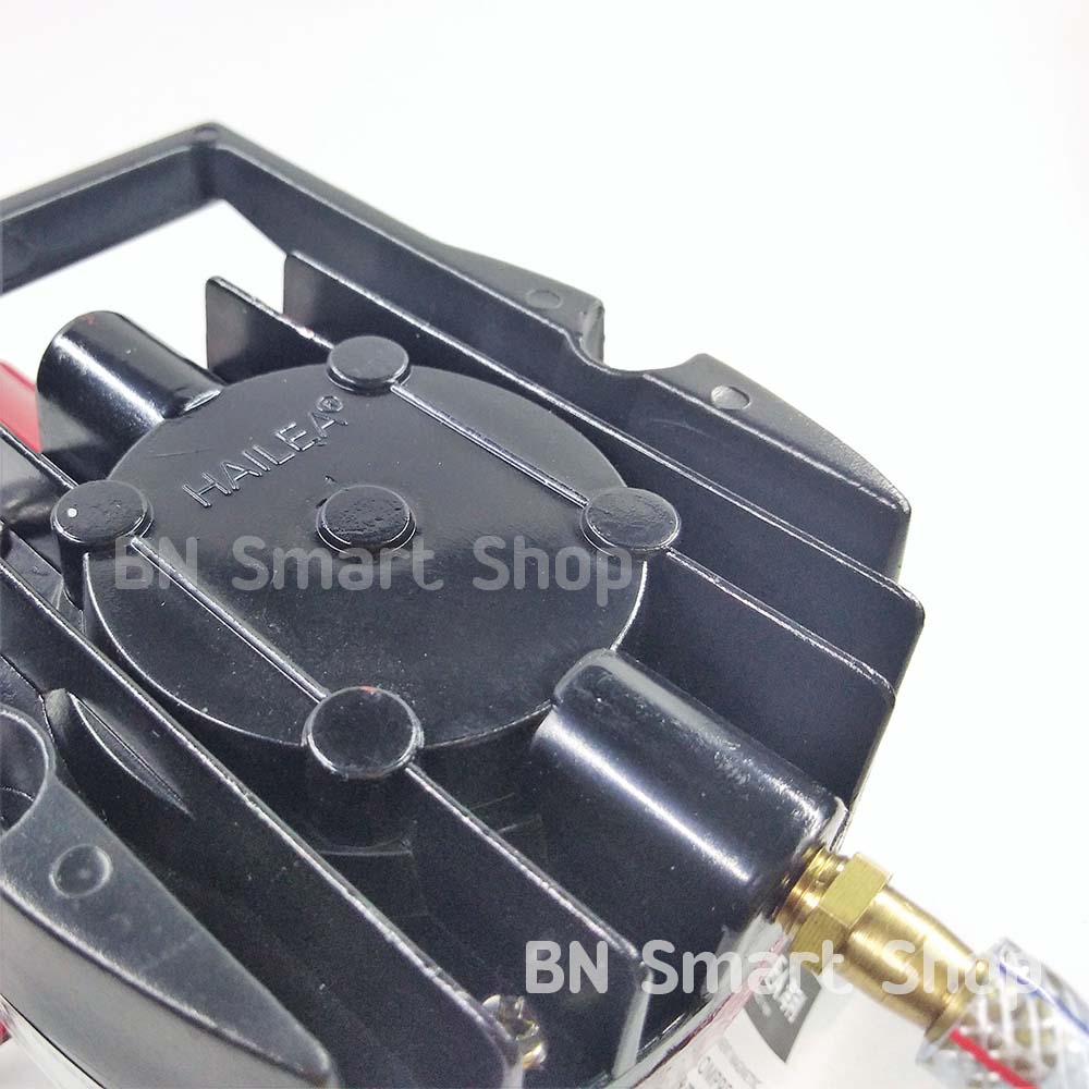 ปั้มลมต่อกับแบตเตอรี่รถ ไฟตรง DC 12 โวลท์ HAILEA ACO-006 กำลังไฟ 75 วัตต์ แถมฟรีสายยางและหัวทรายพร้อมใช้งาน