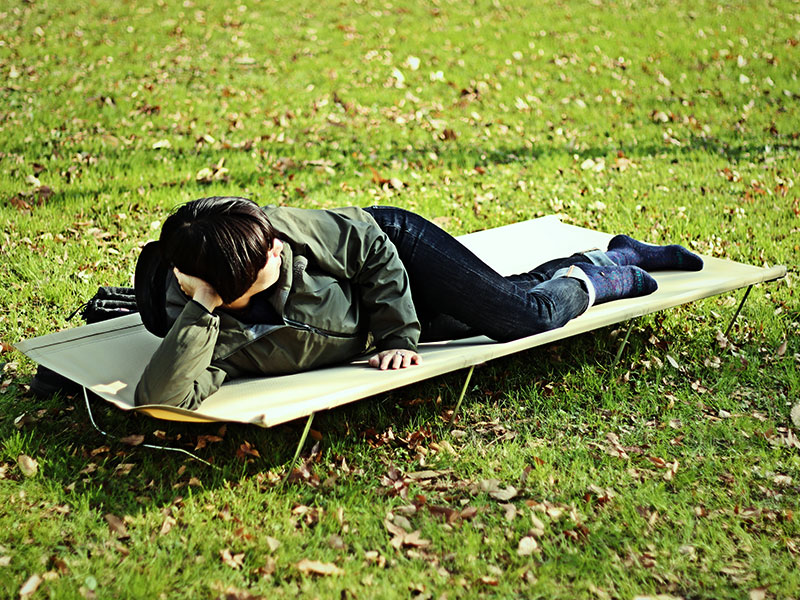 DoD Wide Camping Bed Beige CB1-100T