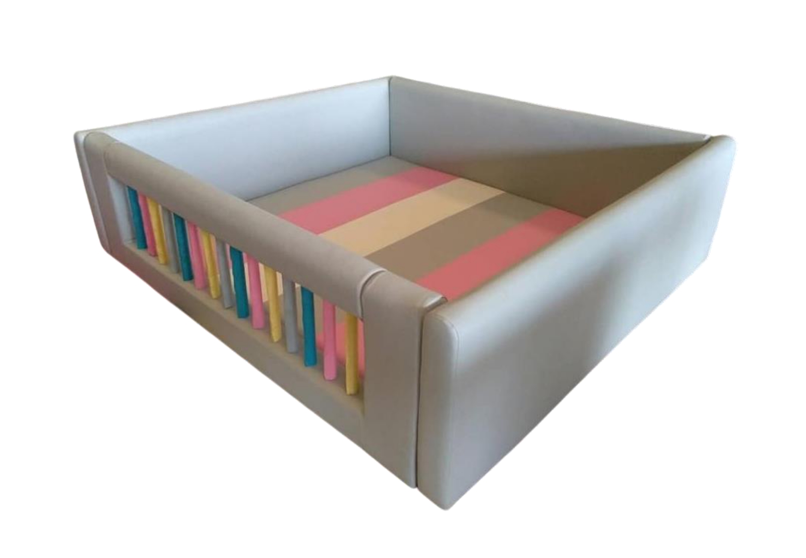 คอกกั้น ไม่มีประตู, คอกกั้นเด็ก,เตียงเด็ก,เบาะหนังนุ่มนิ่ม softplay, indoor playground kidszone ,สวนสนุกในร่ม ,รับสั่งทำบ่อบอล เตียงเด็กตามขนาด ขนาด 3,5,6x6.5 ฟุต