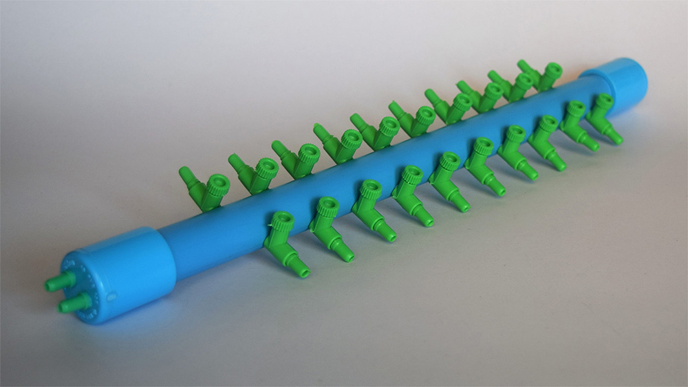 ท่อพักลม ท่อแยกลม เข้า 2 ออก 20 แถมสายยางและหัวทรายจิ๋ว