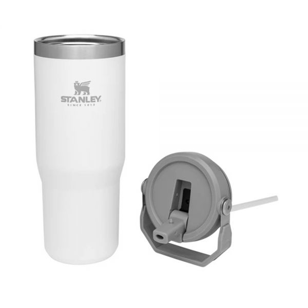 Classic Flip Straw Tumbler 30Oz Polar White