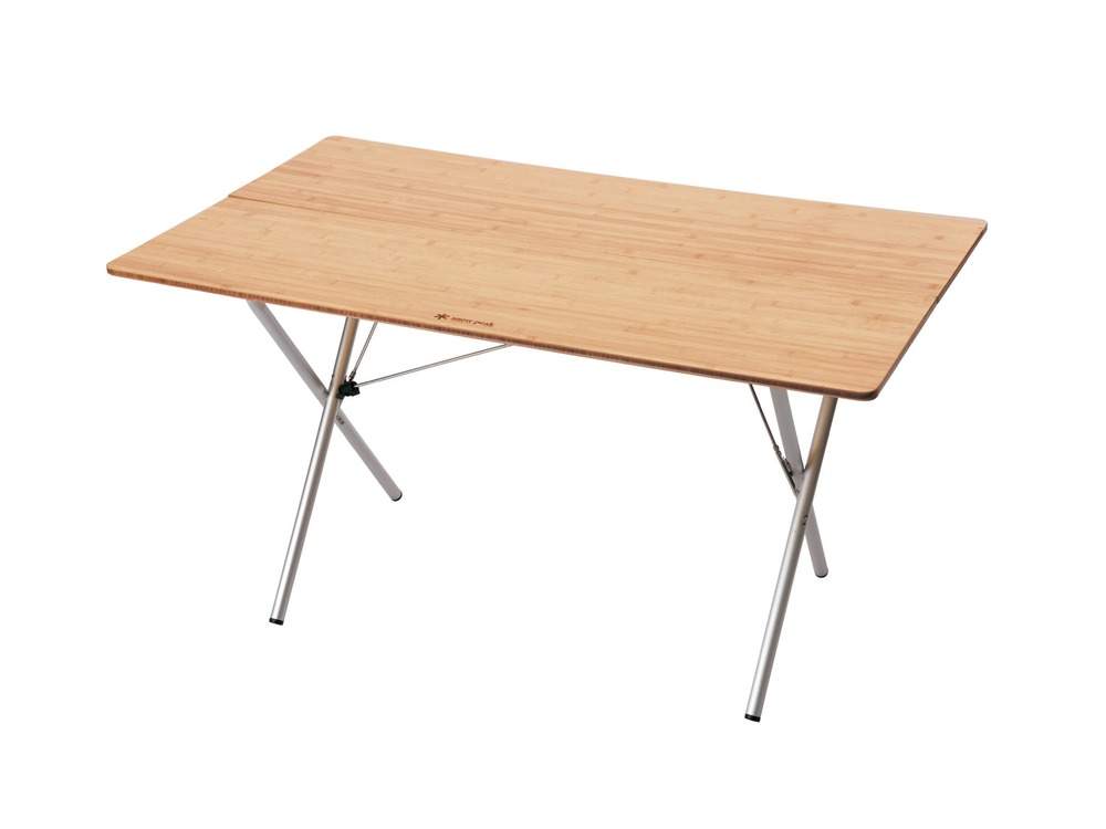 SnowPeak Single Action Table Long, Bamboo Top LV-015TR