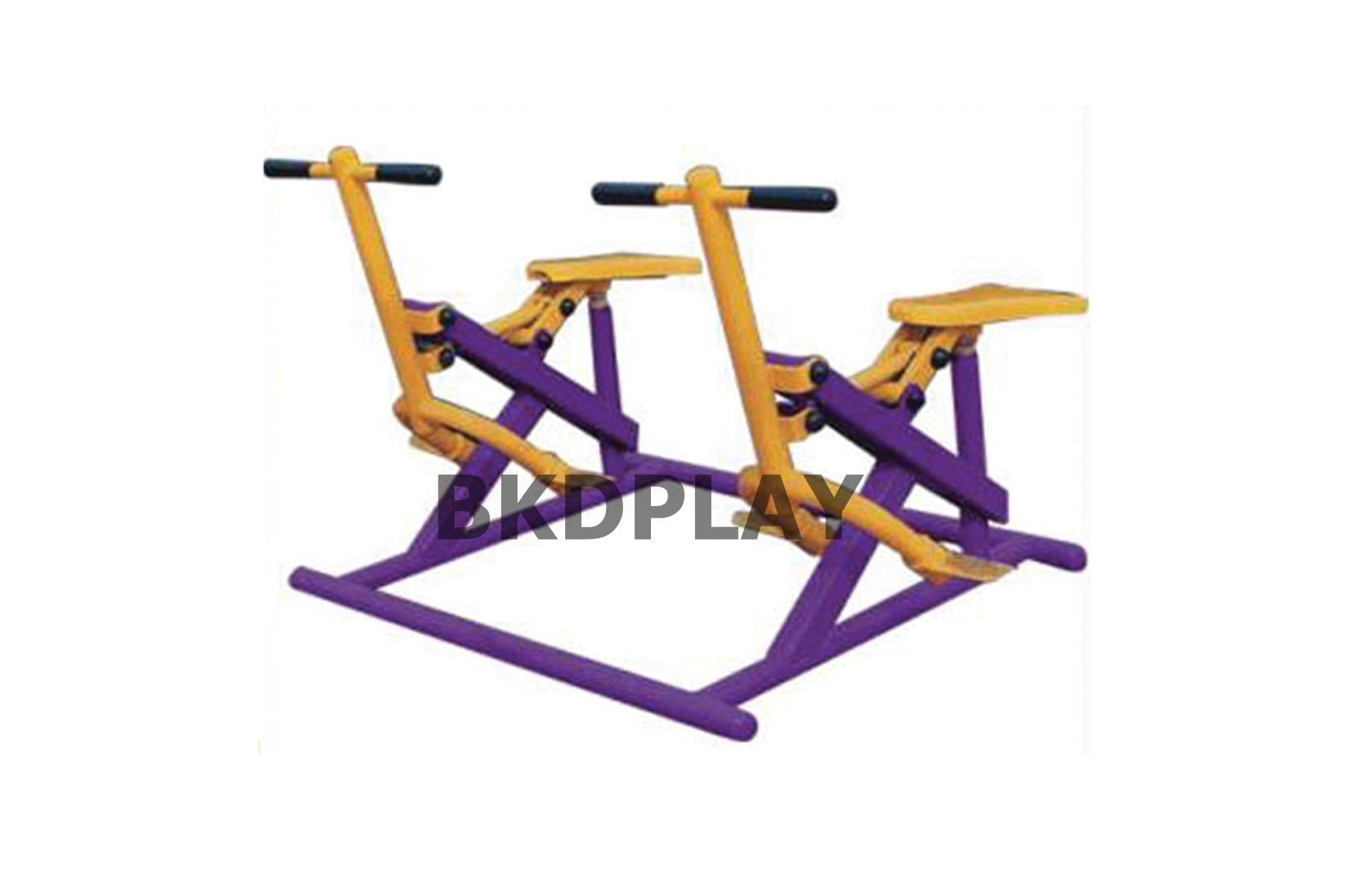 เครื่องออกกำลังกาย กลางแจ้ง ชุดบริหาร ช่วงลำตัว แบบคู่ ลานกีฬา อเนกประสงค์ สนามกีฬา ขนาด 120*130*150 ซม.