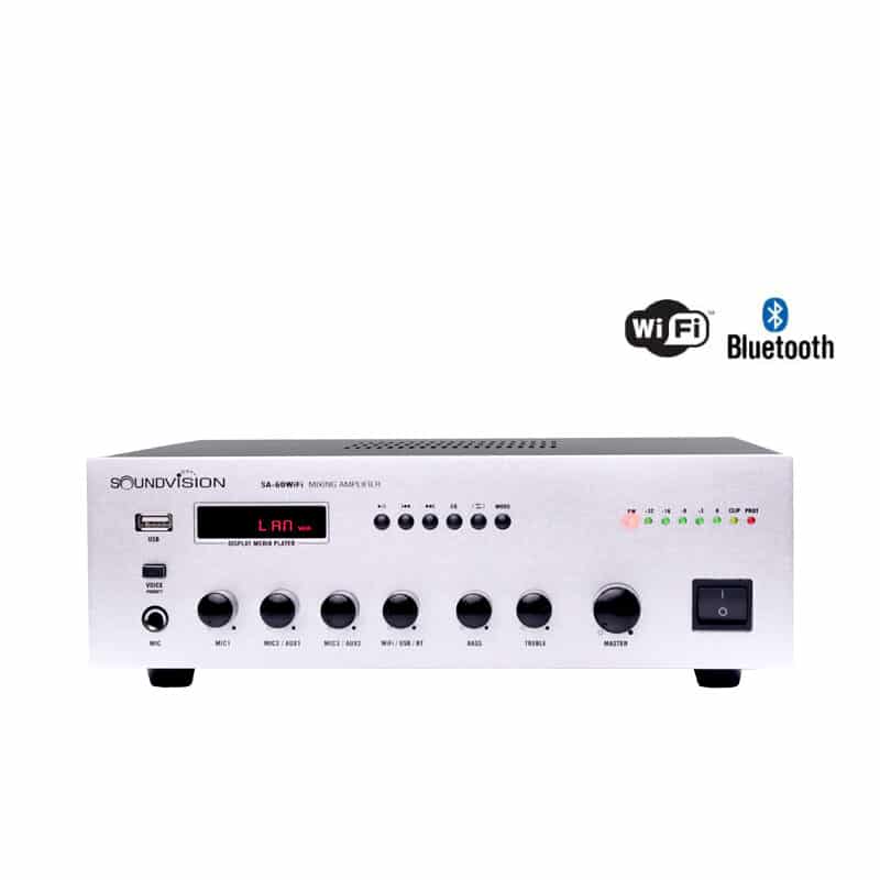 เครื่องขยายเสียง SOUNDVISION SA-60WiFi 60W USB ,BLUETOOTH ,WiFi