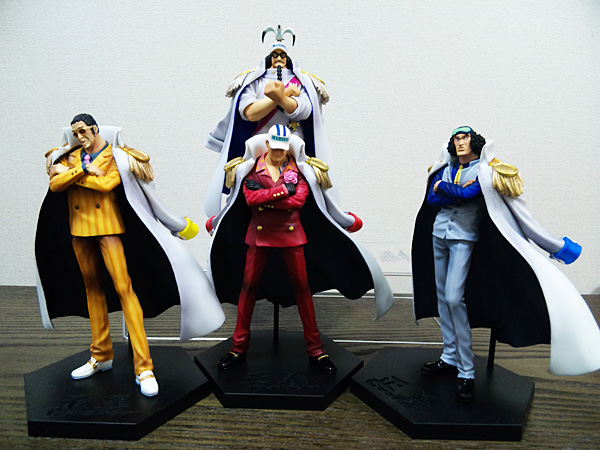 Marine Admiral Set ของแท้ JP แมวทอง - DX Banpresto [โมเดลวันพีช] (4 ตัว)