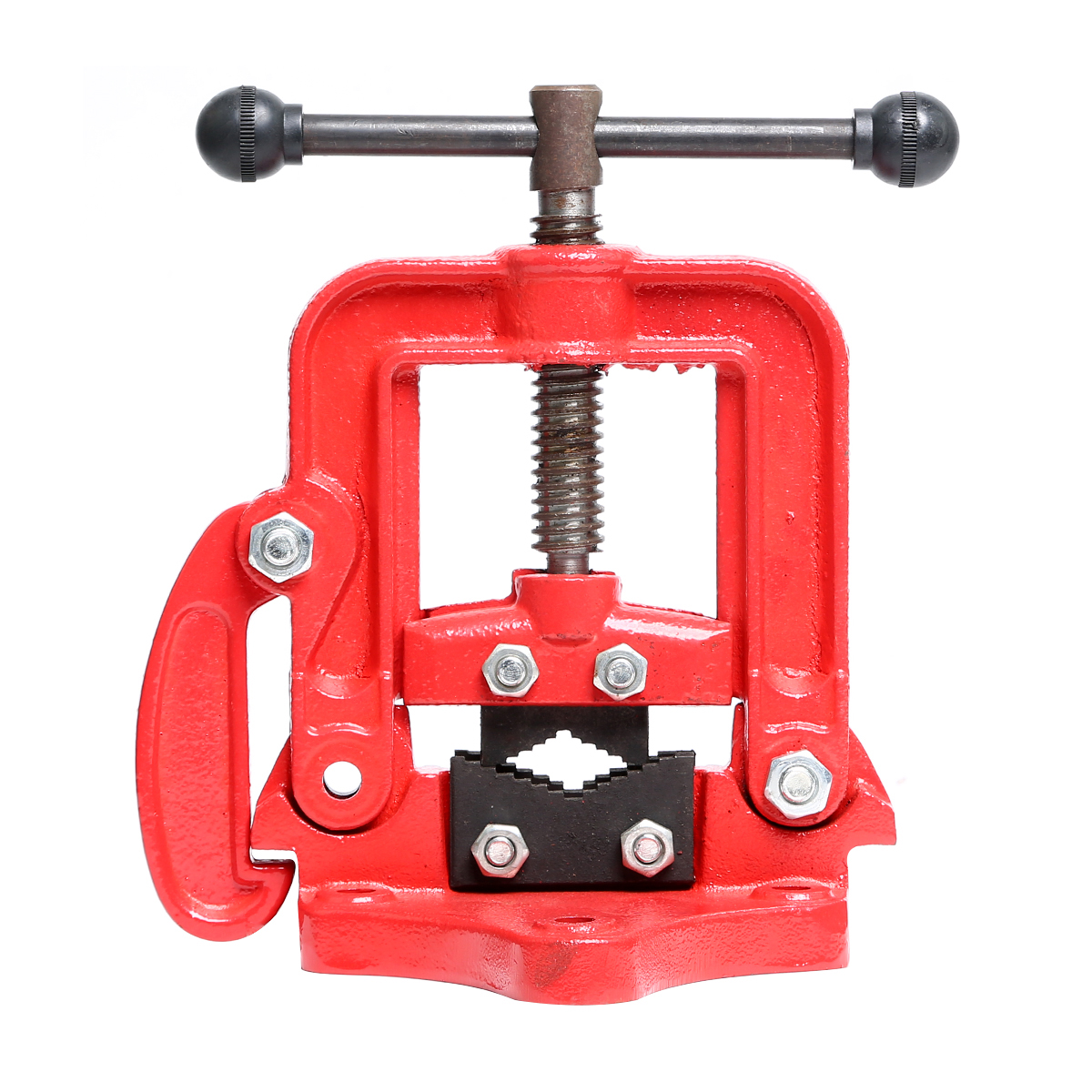 90 มม. ปากกาจับท่อแบบตั้งโต๊ะ หรือ ปากกาจับแป๊บแบบตั้งโต๊ะ "POLO"#WT-2086 Pipe table vise เบอร์ 2
