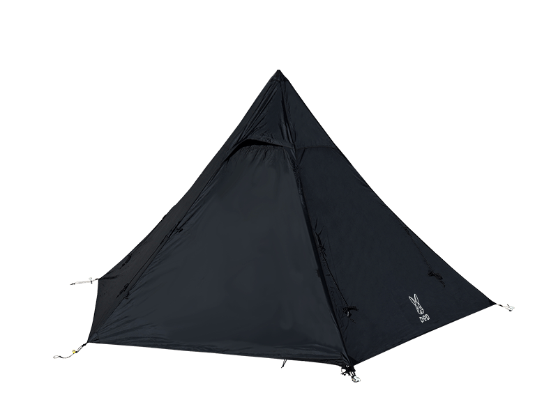 DoD One Pole Tent 3PP Black T3-44-BK