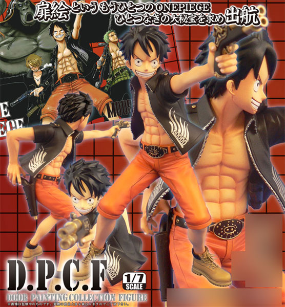 Luffy ของแท้ JP - Door Painting Collection Figure Plex [โมเดลวันพีช]