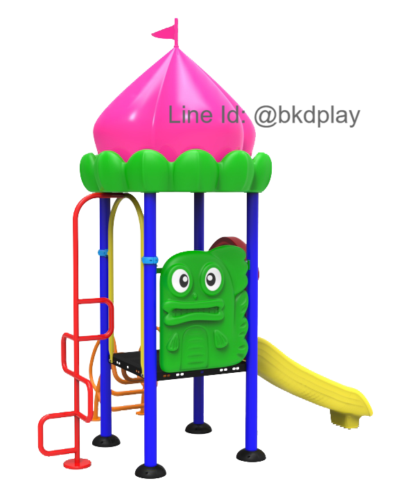 ชุดหอดอกบัว-ปีนป่ายอนุบาล-6เครื่องเล่นสนาม กลางแจ้ง เหล็ก, สไลเดอร์,ของเล่นของเล่น สั่งทำ 10-20 วัน ขนาด 180 x 280 x 250 ซม.