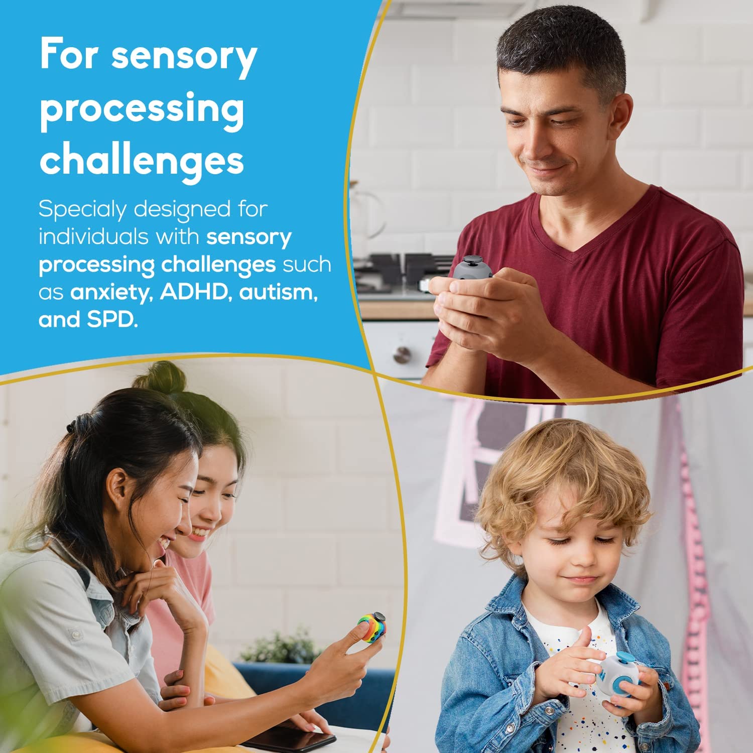 Fidget Cube ของแท้ USA - PILPOC [ สินค้าพร้อมส่ง ]