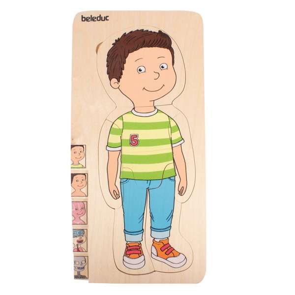 ชุดเกมบล็อกไม้ร่างกายเด็กชาย สื่อการสอนอนุบาล,ปฐมวัย,ของเล่นเสริมพัฒนาการ, ของเล่นเสริมทักษะ