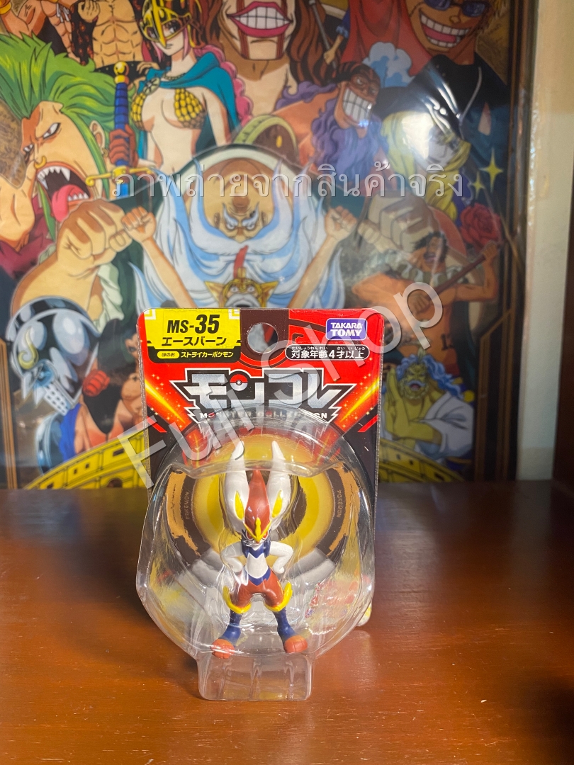 Cinderace ของแท้ JP - Monster Collection Takara Tomy [โมเดลโปเกมอน]