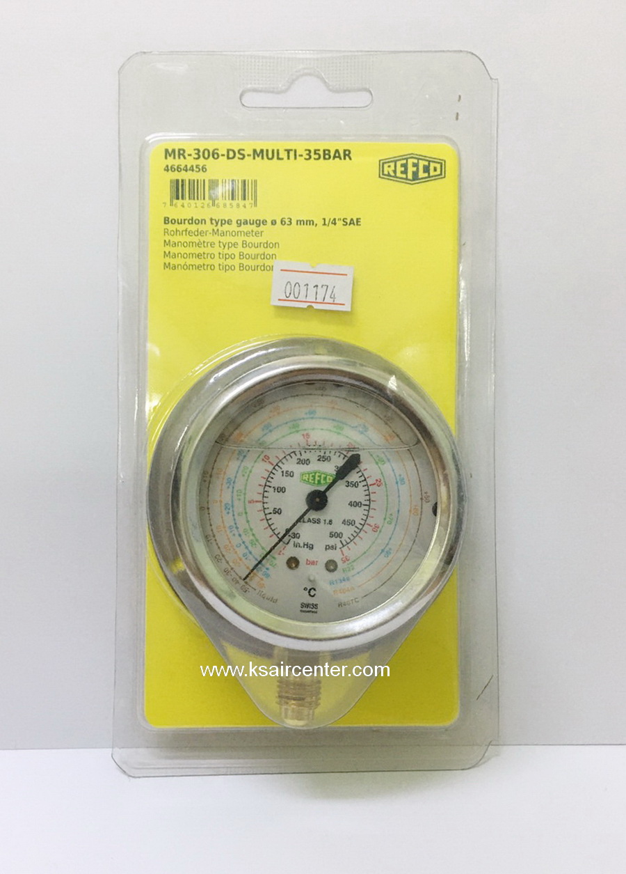 หัวเกจชาร์จน้ำยา REFCO แบบบรรจุน้ำมัน (รหัสสินค้า 001174)