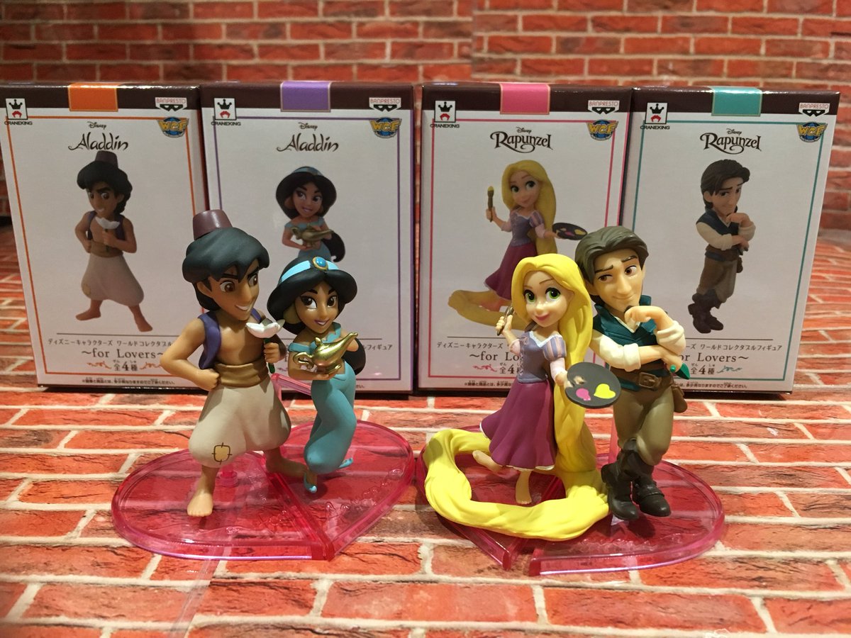 Jasmine & Aladdin ของแท้ JP - WCF Banpresto [โมเดล Disney] (2 ตัว)