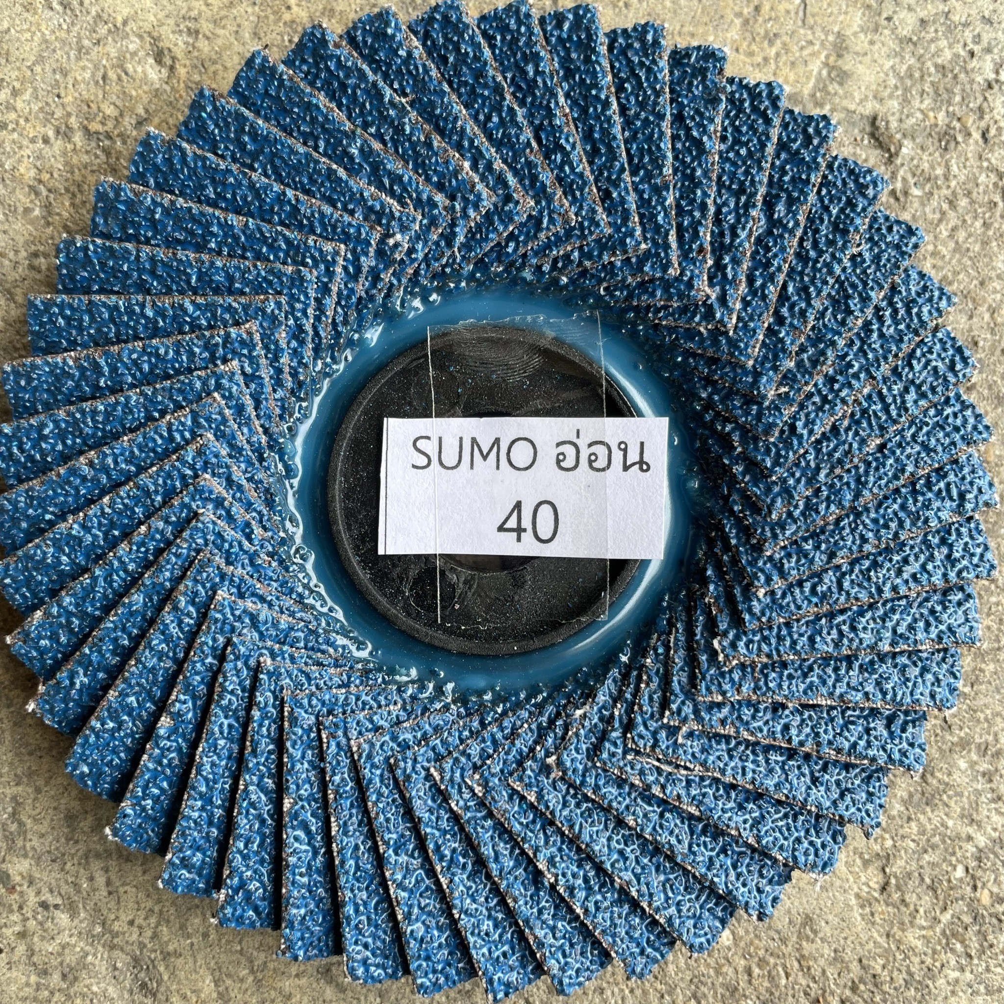 จานทรายซ้อนหลังอ่อน SUMO 4 นิ้ว