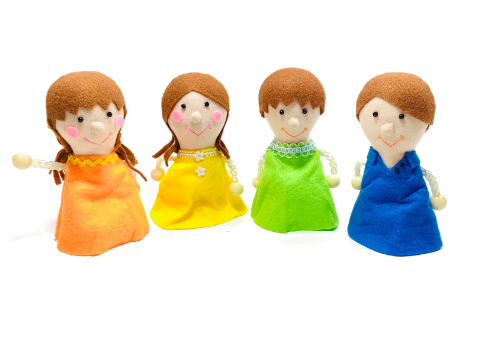 1396 แม่เหล็กหุ่นนิ้ว พ่อ แม่ ลูกชาย ลูกสาว ของเล่นเสริมพัฒนาการ ,ของเล่นเสริมทักษะ,ของเล่นเด็ก, สื่อการสอนอนุบาล