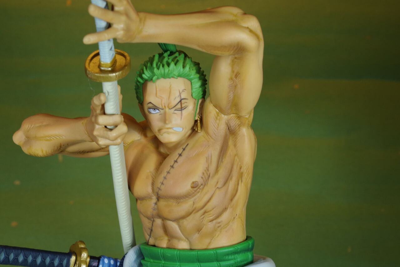 Zoro Wano (The Brush) ของแท้ JP แมวทอง - Super Master Stars Piece Banpresto [โมเดลวันพีช]