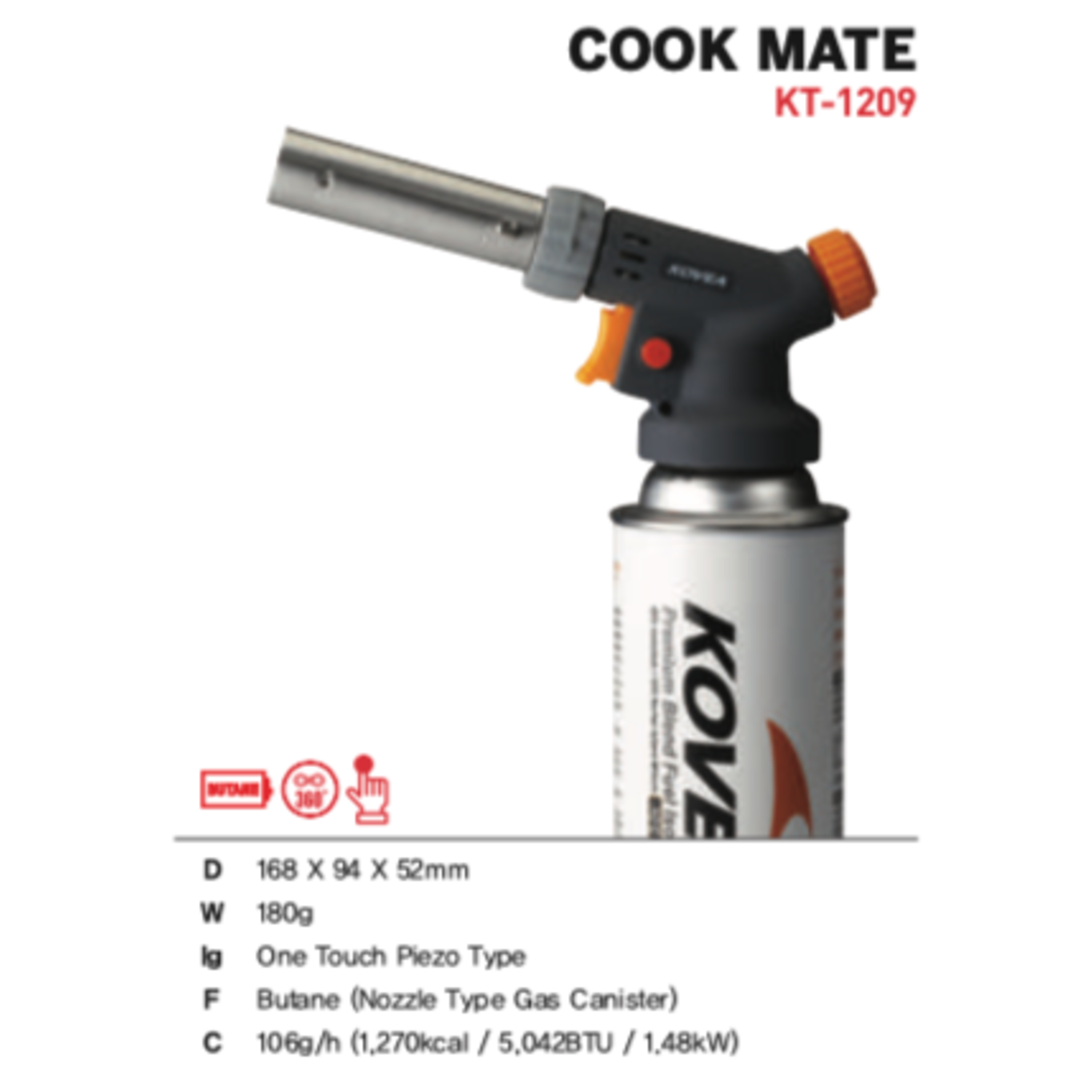 Cook Mate Torch (Vesta Gas)
