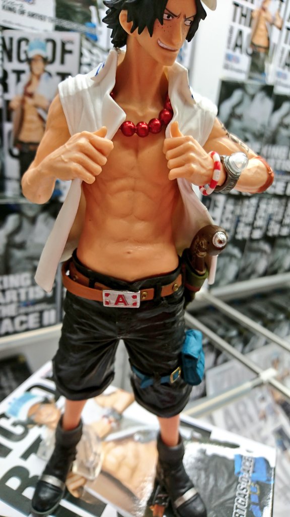 Ace ของแท้ JP แมวทอง - King of Artist Banpresto [โมเดลวันพีช]