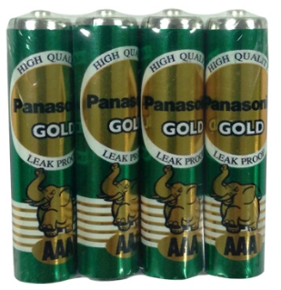 ถ่าน [PANASONIC] AAA Gold R03GT/4SL สีเขียว (4ก้อน/แพ็ค)