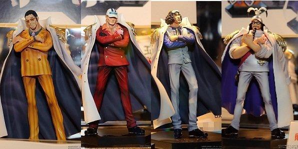Marine Admiral Set ของแท้ JP แมวทอง - DX Banpresto [โมเดลวันพีช] (4 ตัว)