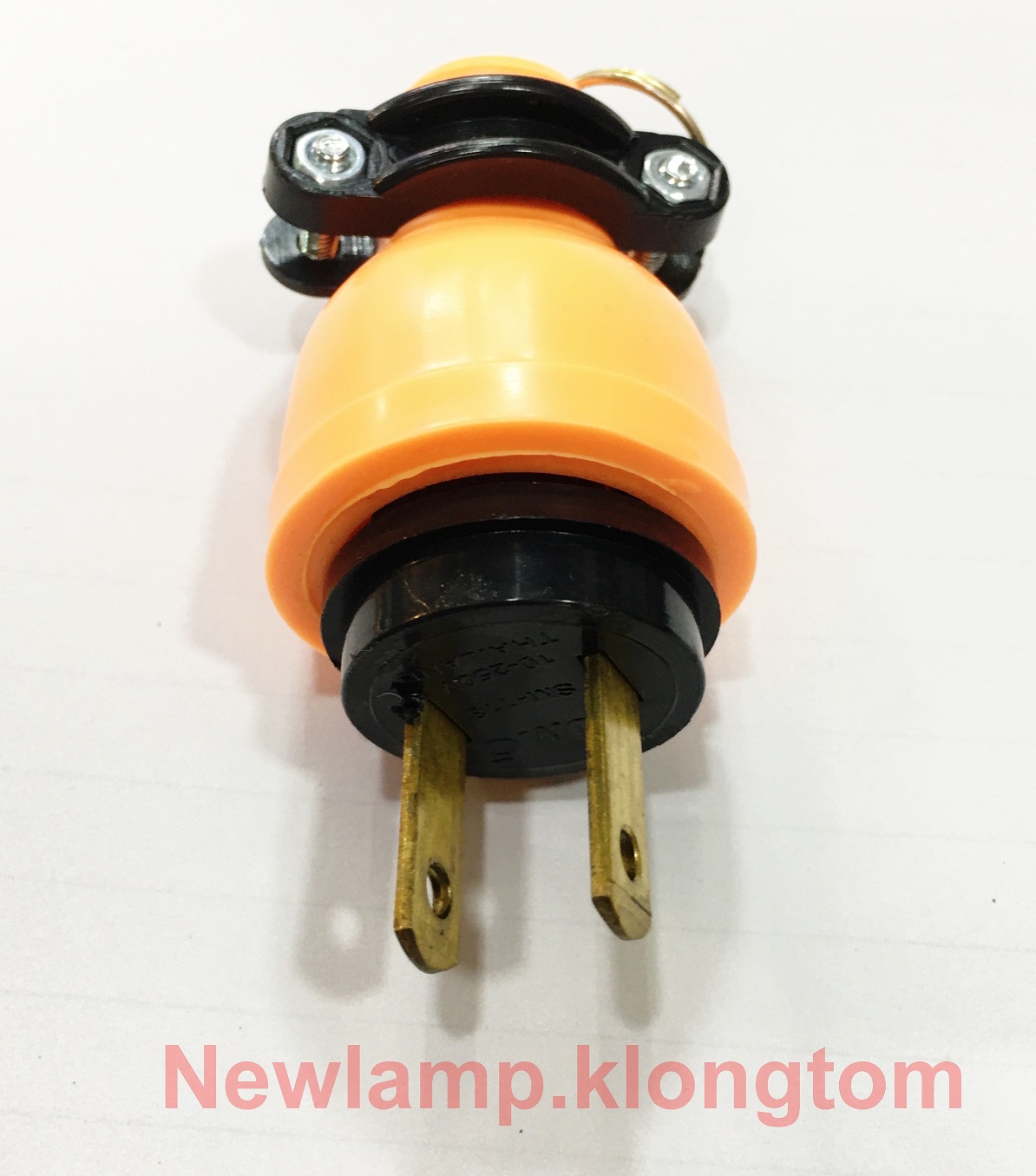 ปลั๊กยางตัวผู้ SUMO สีส้ม ทองเหลือง