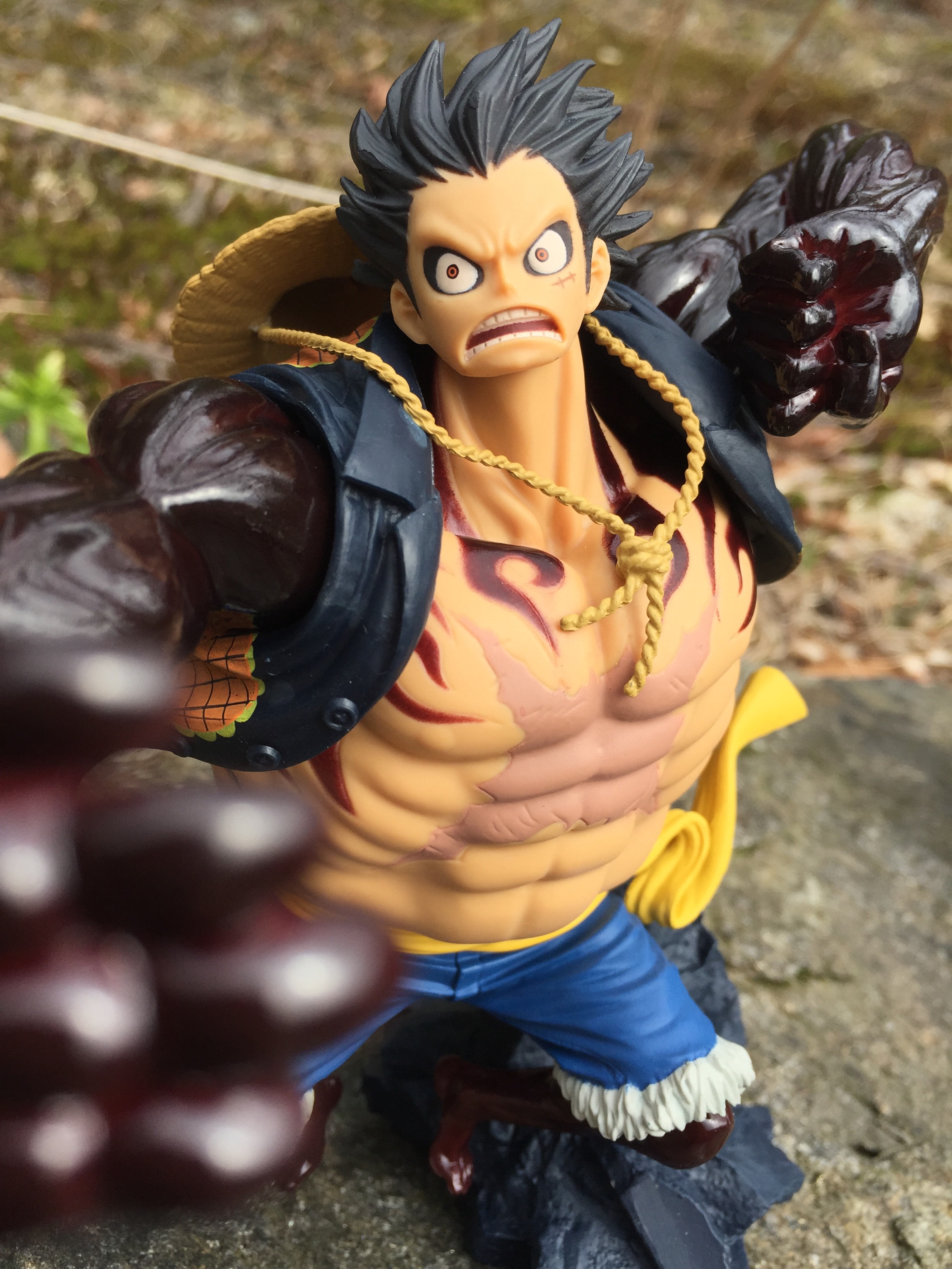 Luffy Gear 4 ของแท้ JP แมวทอง - Scultures Banpresto [โมเดลวันพีช]