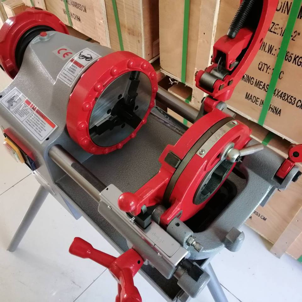 เครื่องต๊าปเกลียวท่อใช้ไฟฟ้า "BRAVO" ต๊าปตั้งแต่ 1/2"-2" หัวออโต้ Auto electric threading machine