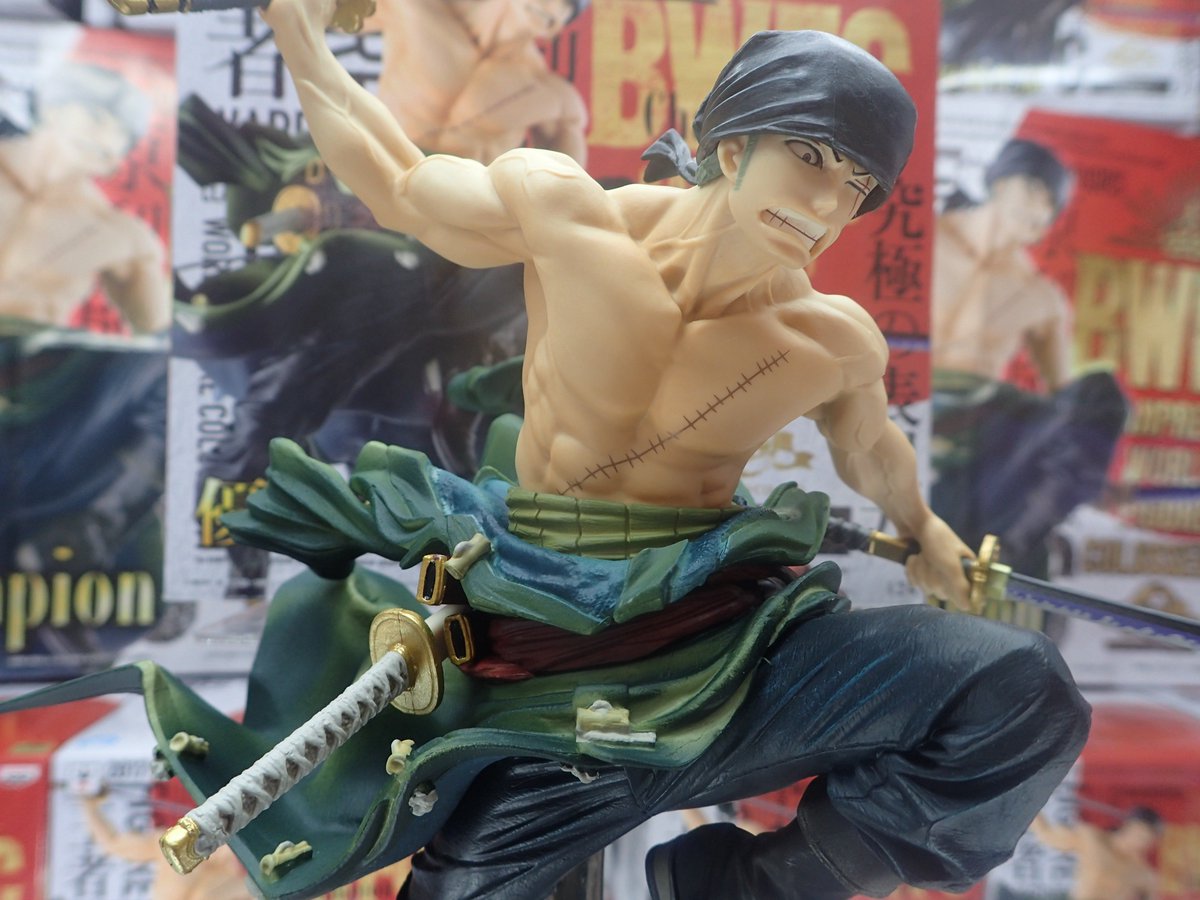 Zoro ของแท้ JP แมวทอง - Banpresto World Figure Colosseum [โมเดลวันพีช]