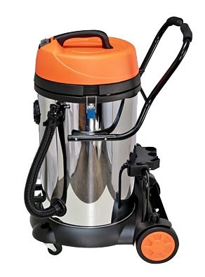 AURA-75 เครื่องดูดฝุ่น-ดูดน้ำ POLO 1200 W.*2 มอเตอร์ ถังสแตนเลส จุ 75 ลิตร