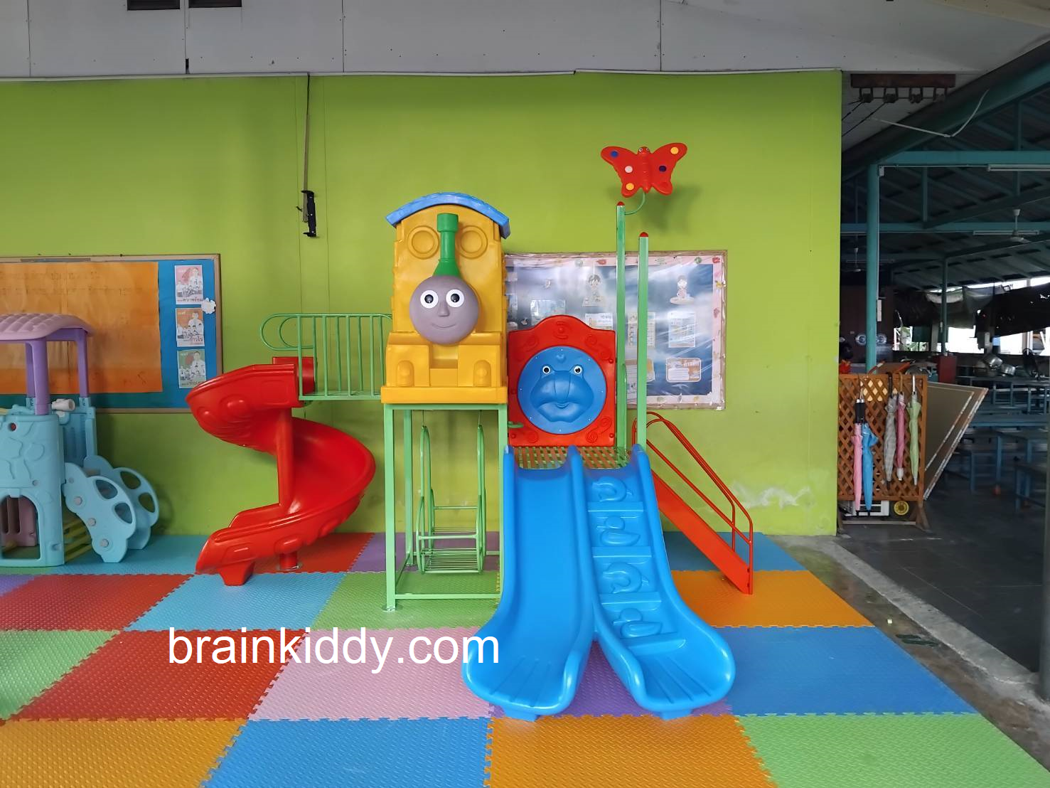 เครื่องเล่นสนามกลางแจ้งชุดโทมัสและผองเพื่อน เครื่องเล่นสนามในร่ม ,ของเล่นเด็ก,สไลเดอร์ ,OutdoorPlayground ,IndoorPlayground,ขนาด 220×370×230 เซนติเมตร
