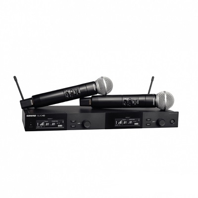 ไมโครโฟนไร้สายแบบคู่ SHURE SLXD24DA/SM58-M55 Wirless Microphone
