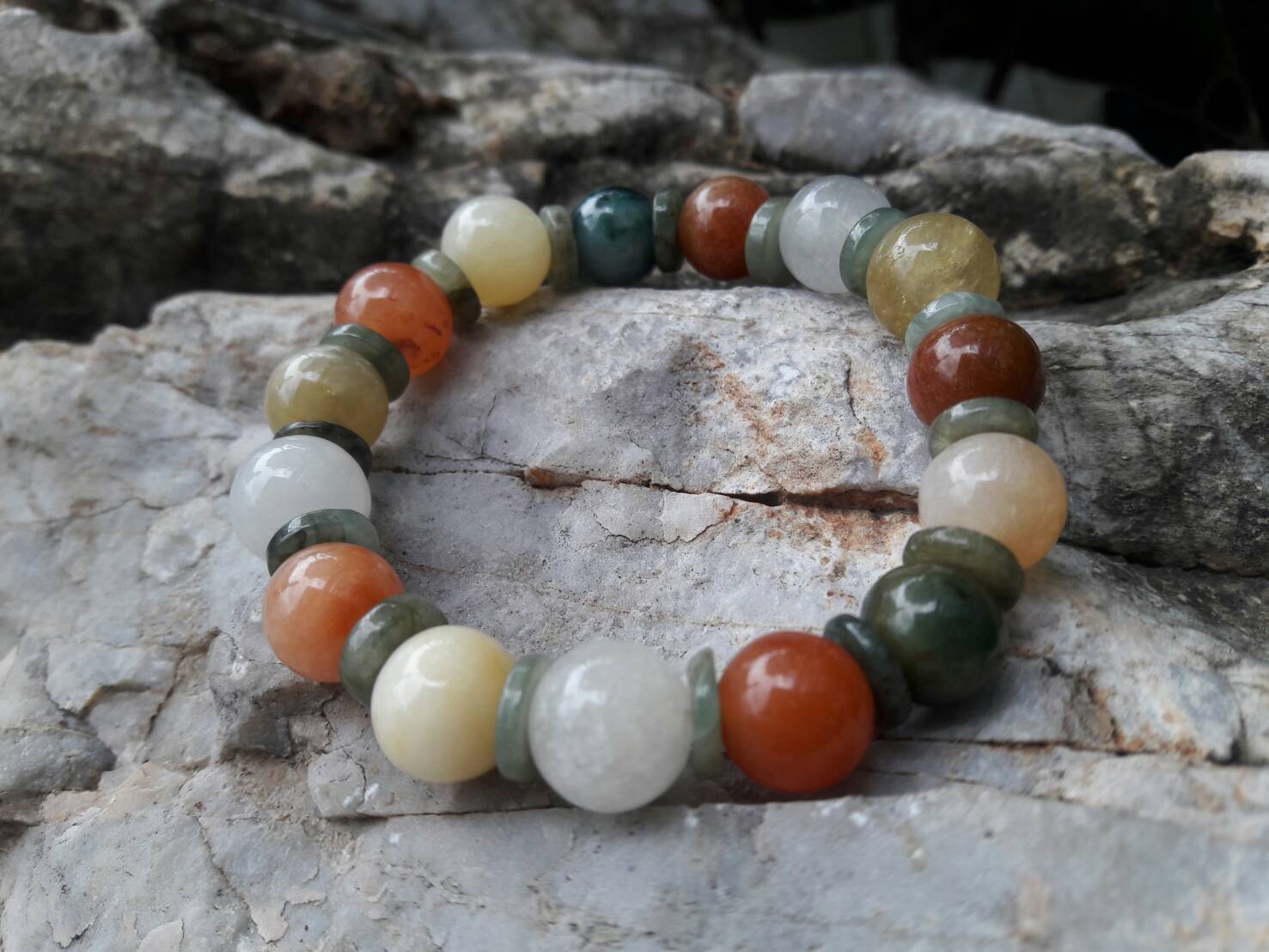 หยกรวมสี 8 mm