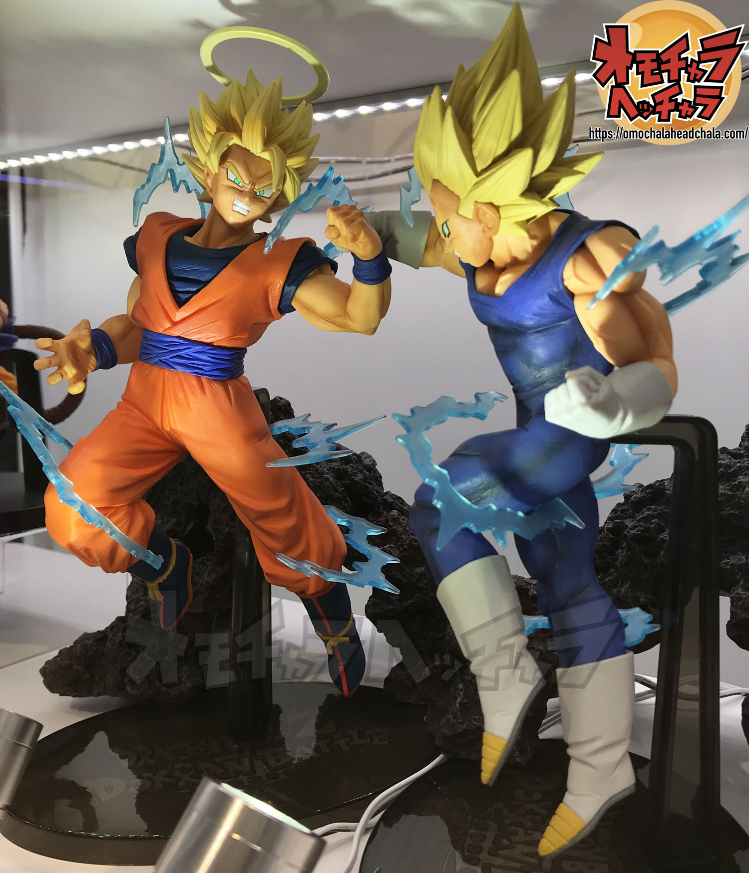Goku VS Vegeta ของแท้ JP แมวทอง - Dokkan Battle Collab Banpresto [โมเดลดราก้อนบอล] (2 ตัว)