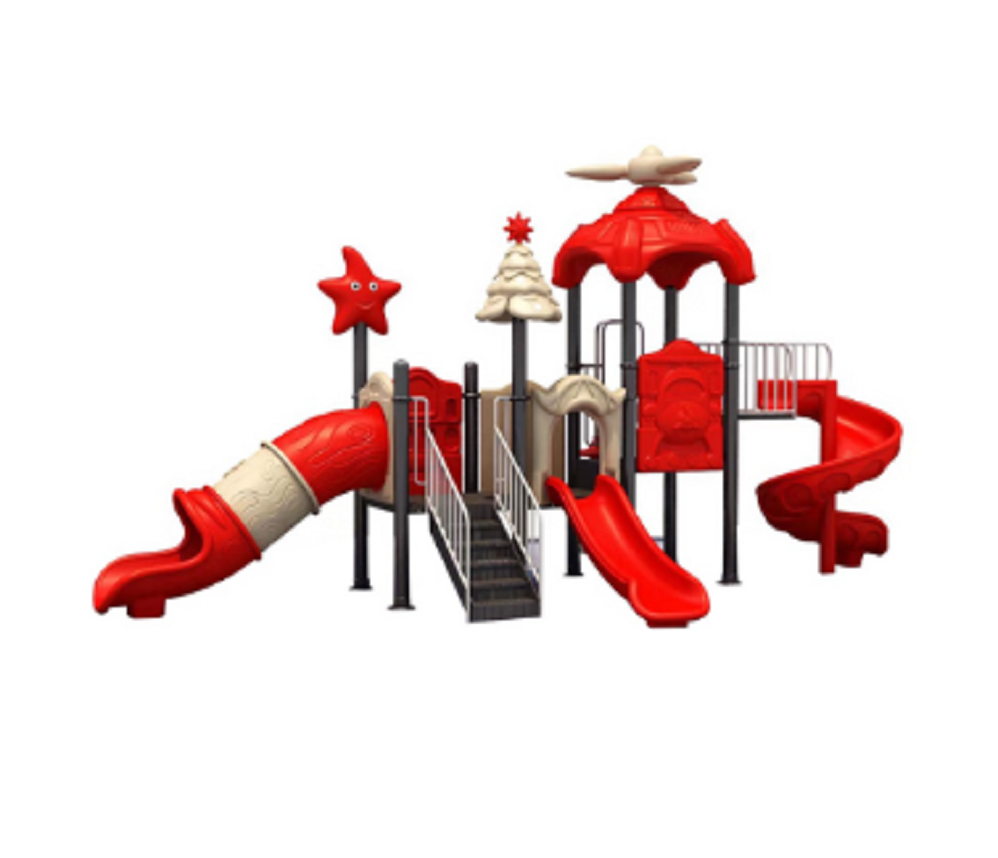 เครื่องเล่นสนามกลางแจ้ง ชุดซุปเปอร์สตาร์, สินค้าพร้อมส่ง , สไลเดอร์, กระดานลื่น, ของเล่น,ครุภัณฑ์สนามเด็กเล่น, สพฐ,โครงการโรงเรียนประชารัฐ