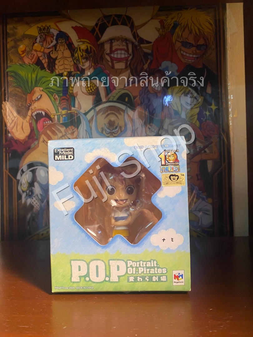 Nami ของแท้ JP แมวทอง - POP Mugiwara Theater Megahouse [โมเดลวันพีช]