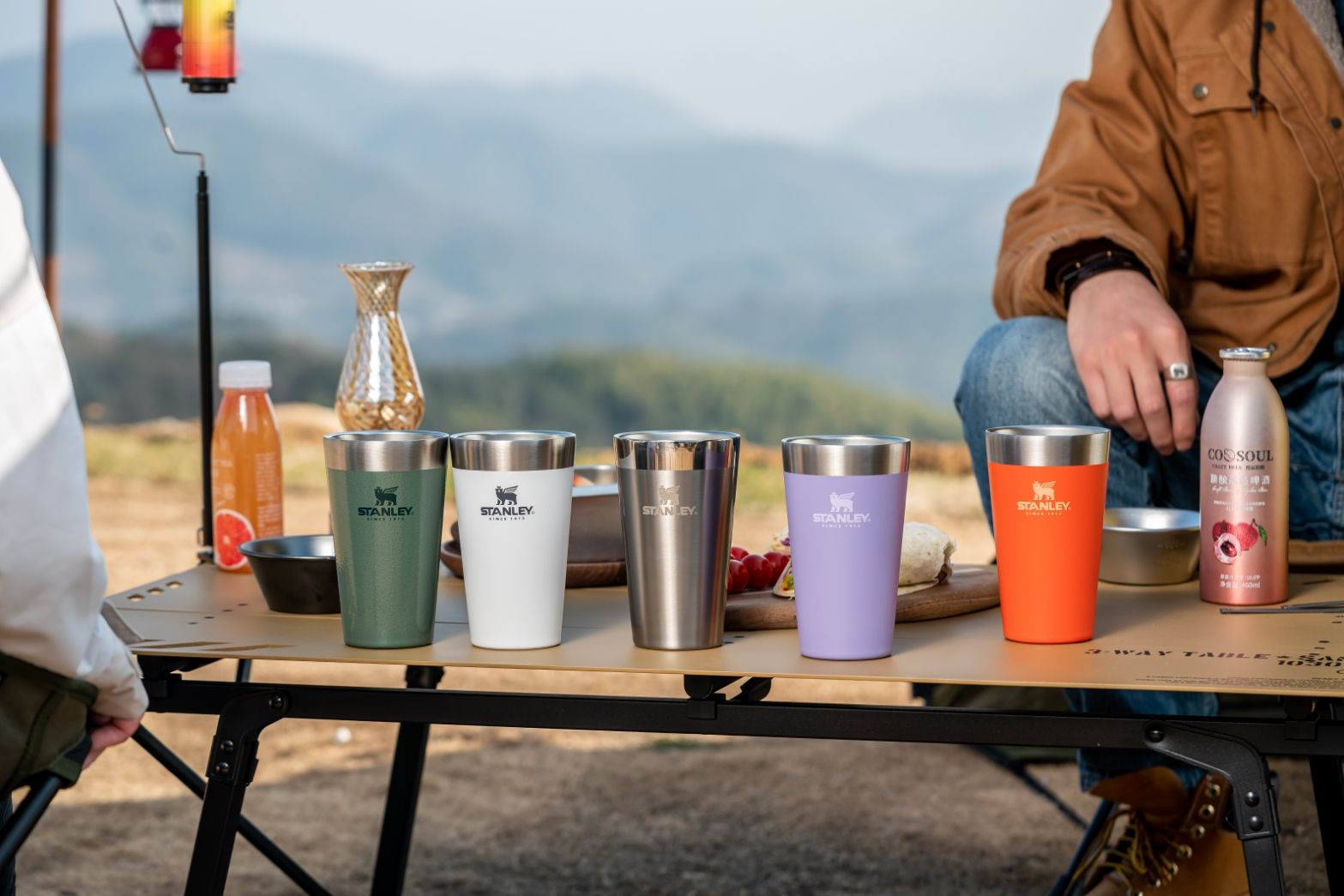 Adventure Stacking Beer Pint 16Oz Lavender