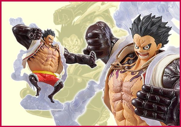 Luffy Gear 4 ของแท้ JP แมวทอง - King of Artist Banpresto [โมเดลวันพีช]